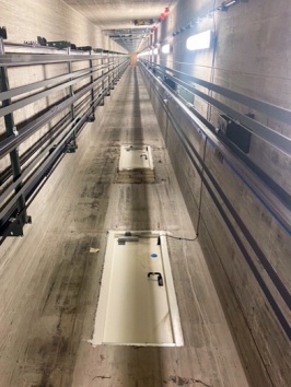 G15 escape doors in lift shaft